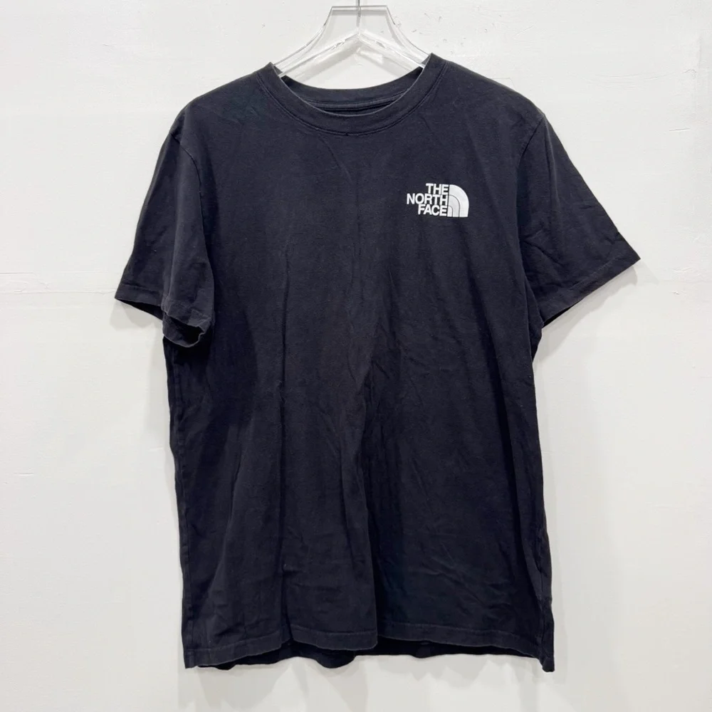 The North Face Black Short Sleeve T-Shirt Large Large Logo